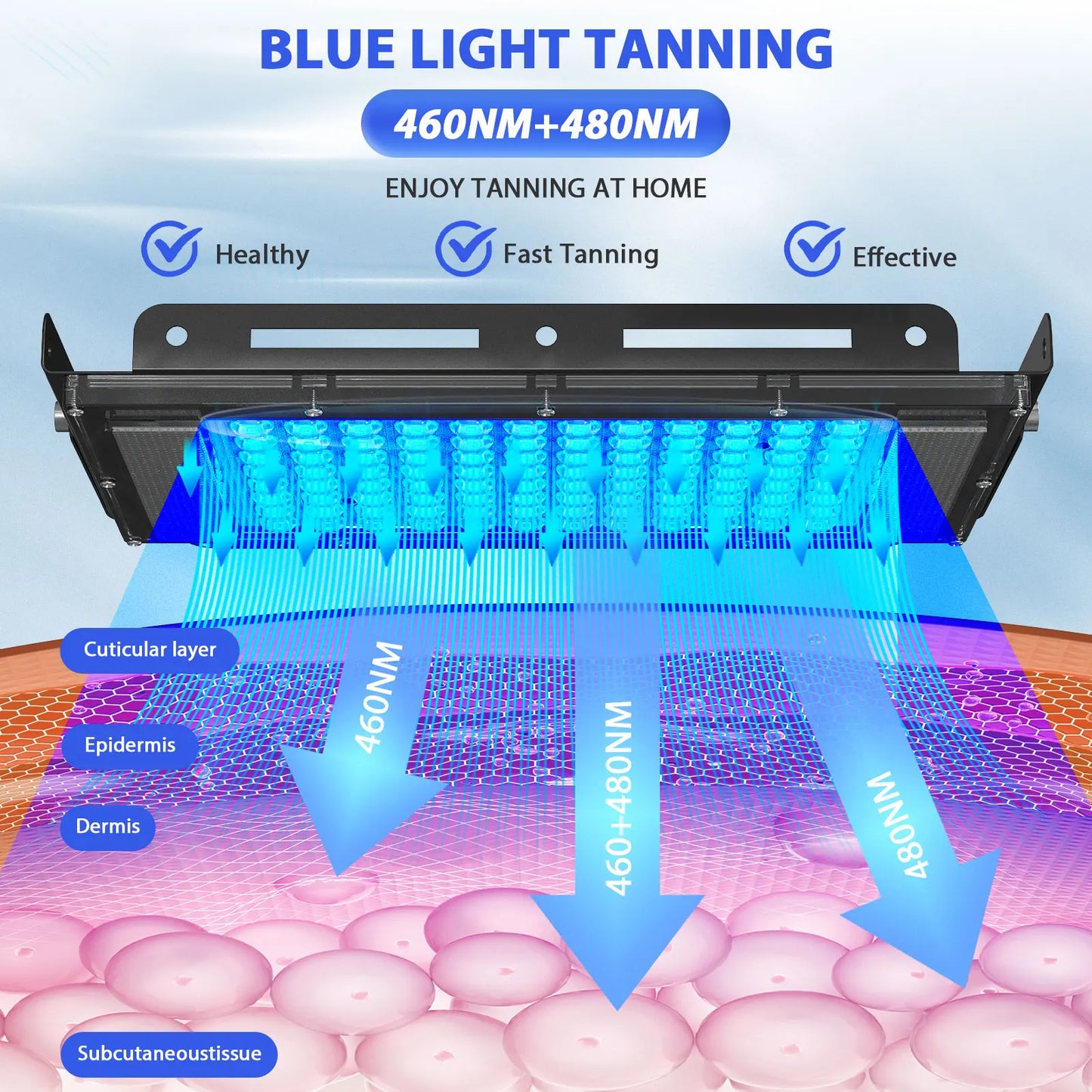 50W Ultraviolet Tanning Lamp – Full-Body Home Tanning Solution