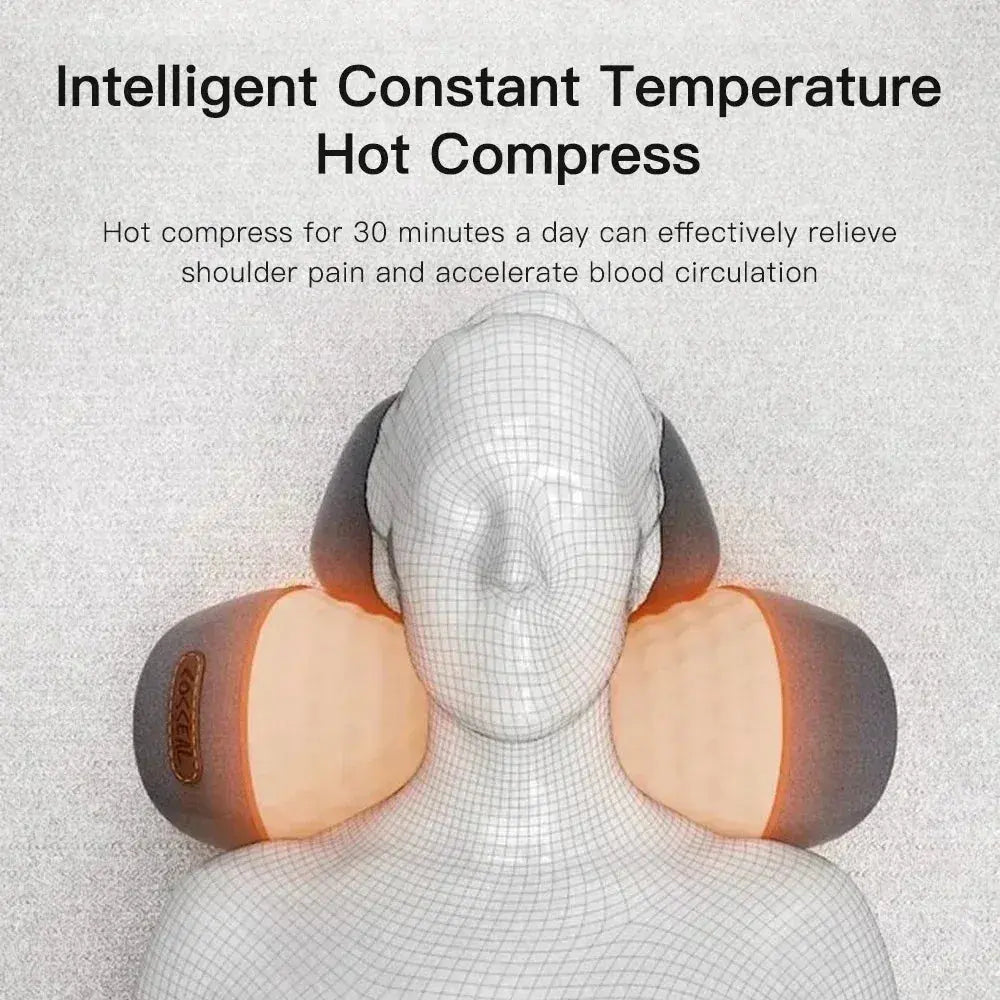 Electric Cervical Pillow Massager – Heat & Vibration for Ultimate Relaxation - Relaxify