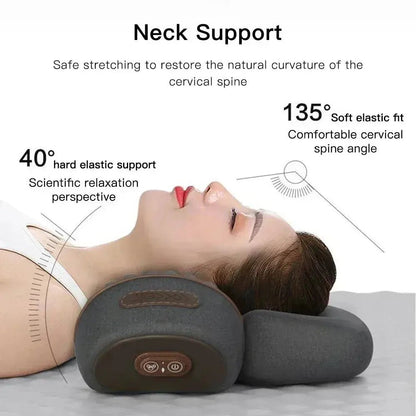 Electric Cervical Pillow Massager – Heat & Vibration for Ultimate Relaxation - Relaxify