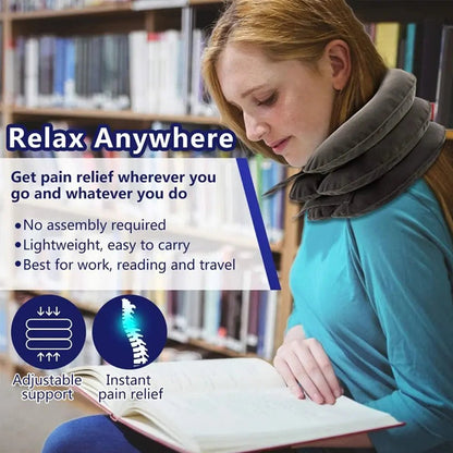 Inflatable Neck Traction Device – Relieve Pain, Improve Posture - Relaxify