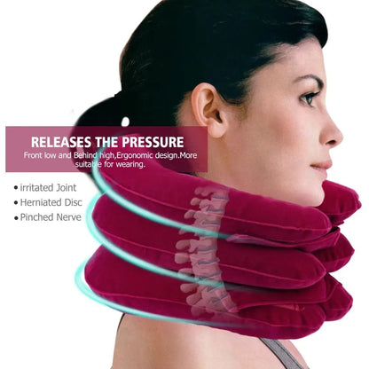 Inflatable Neck Traction Device – Relieve Pain, Improve Posture - Relaxify