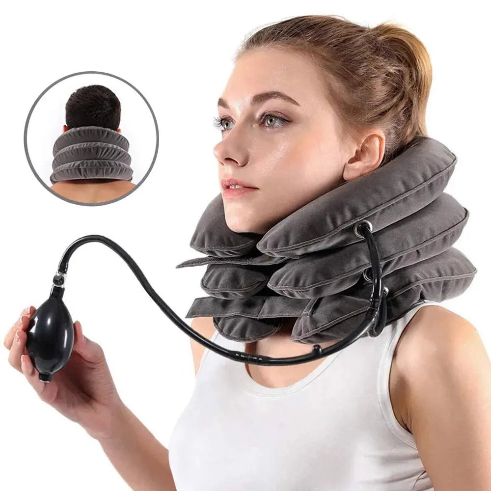 Inflatable Neck Traction Device – Relieve Pain, Improve Posture - Relaxify