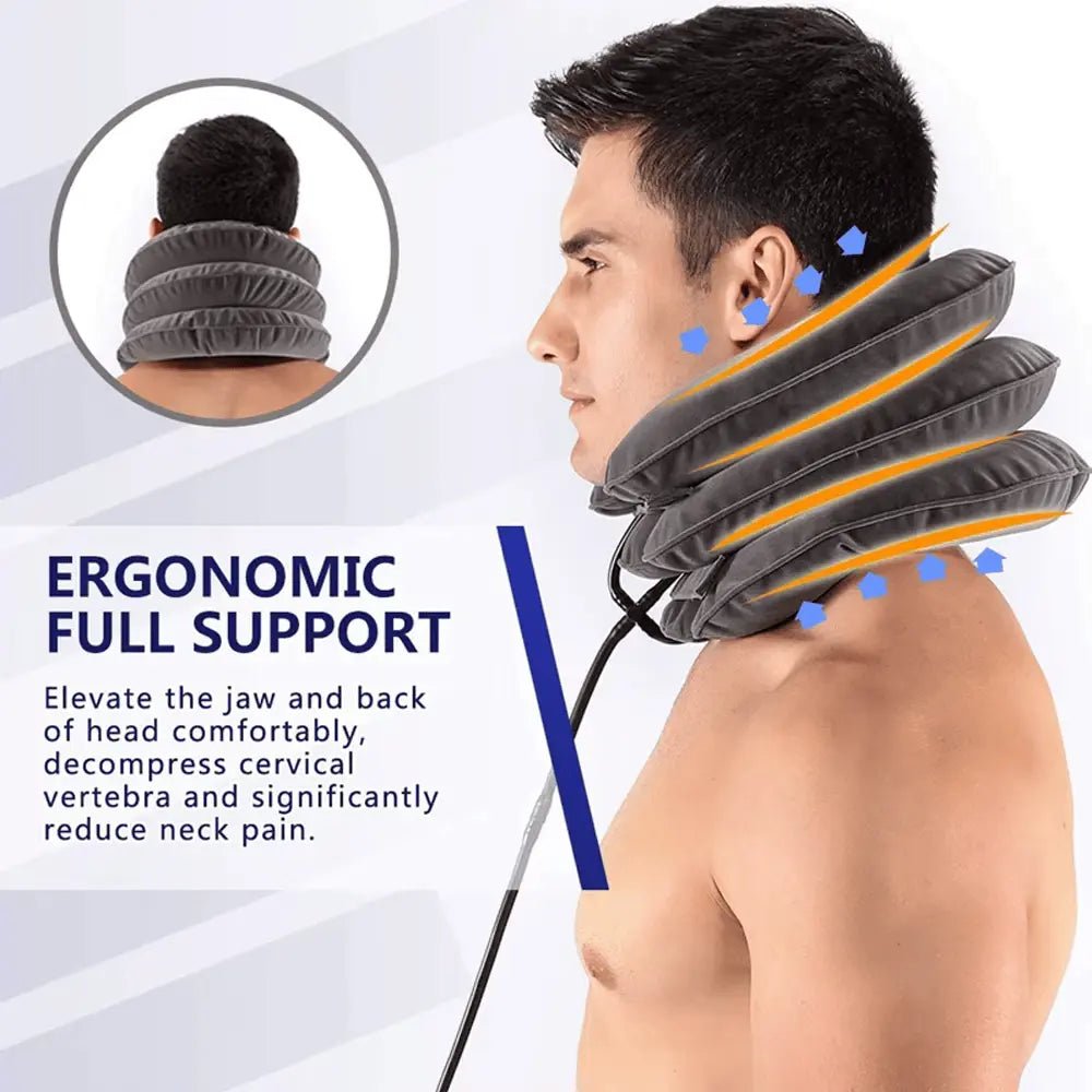 Inflatable Neck Traction Device – Relieve Pain, Improve Posture - Relaxify