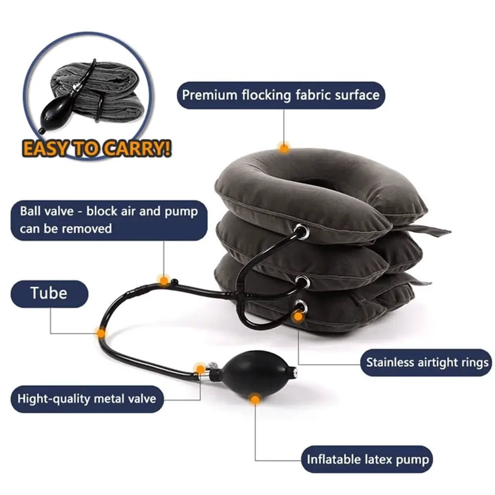 Inflatable Neck Traction Device – Relieve Pain, Improve Posture - Relaxify