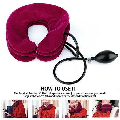 Inflatable Neck Traction Device – Relieve Pain, Improve Posture - Relaxify