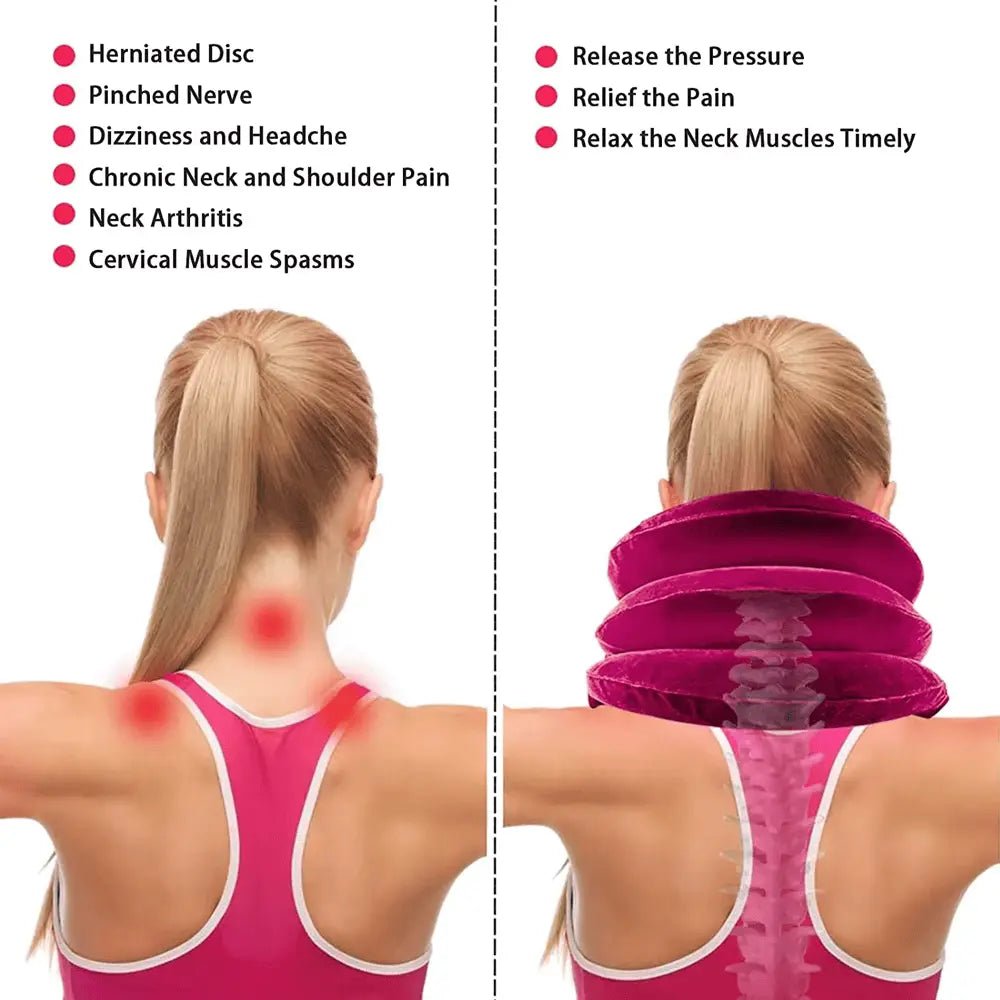 Inflatable Neck Traction Device – Relieve Pain, Improve Posture - Relaxify